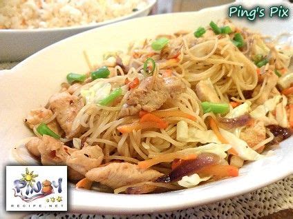 Pancit Canton is a mixture of egg noodle dish with chicken, vegetables, shrimp and Chinese ...