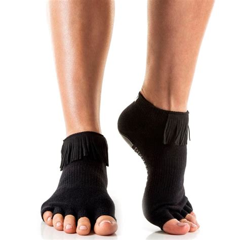 Fringe Open Toe Grip Socks - Arebesk - simplyWORKOUT – SIMPLYWORKOUT