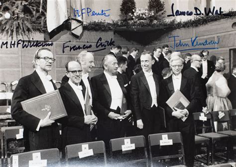 1962 Nobel Prize-Winning Scientists Signed Photograph. [James D. Watson, Francis Crick and ...