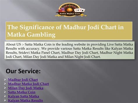 Satta Matka Madhur Day Chart - Bankvala