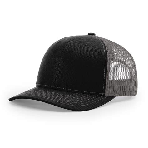 Richardson 112 Black/Charcoal Trucker Snapback – Megadeluxe