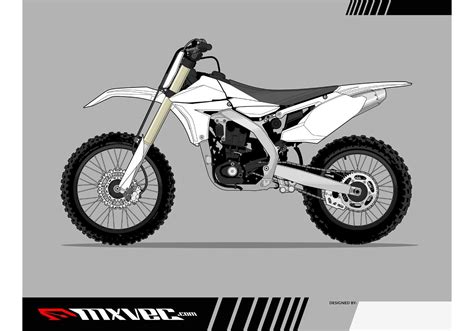 Motocross Bike Vector Template | Free Vector Art at Vecteezy!