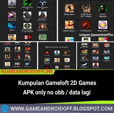 Kumpulan Gameloft 2D Games List 100 APK only Android Offline - GameAndroidOff