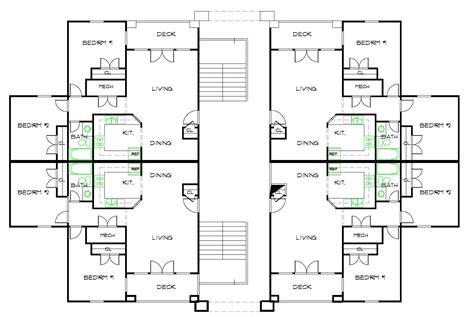 Two Story Apartment Floor Plans - Decorative Canopy