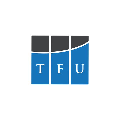 TFU letter logo design on white background. TFU creative initials ...