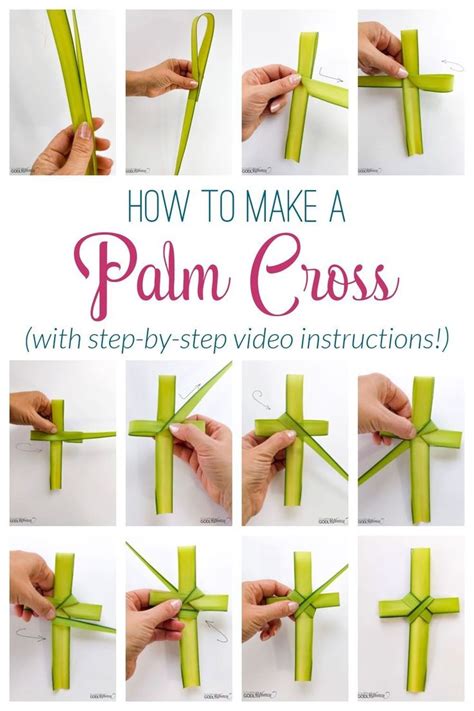 How to Make a Palm Cross (Easy Palm Cross Instructions!) | Palm cross ...