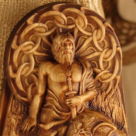 Freyr God Wooden Statue - Etsy