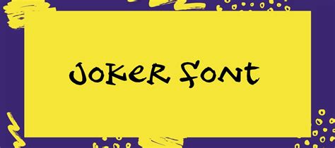 Joker Font Free Download