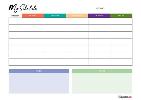 Printable Weekly Calendar