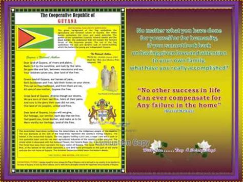 National Anthem of the Republic of Guyana - Prepared por Tony Boyd - YouTube