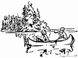 Canoeing Coloring Pages Near A Island  Free Printable sketch template