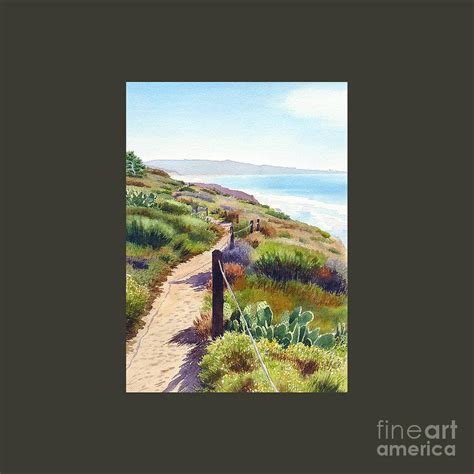 Torrey Pines Guy Fleming Trail Drawing by Lucas S White | Fine Art America