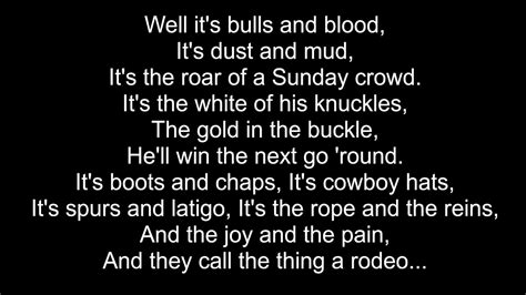 Garth Brooks - Rodeo - Lyric Video Chords - Chordify