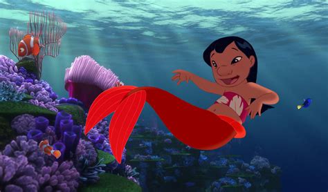 Mermaid Lilo by aleand13.deviantart.com on @DeviantArt Disney Crossovers, Disney Movies, Disney ...