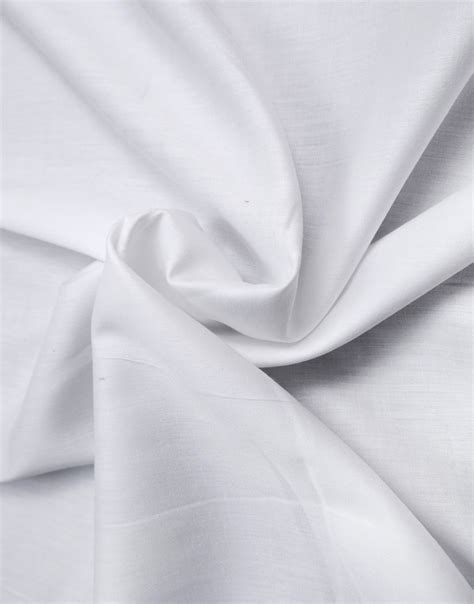 white color plain Cotton Satin Lining Dress Material fabric - Charu Creation