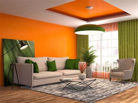 Molly Living: Orange Wall Paint Design