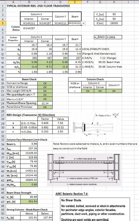 Excel Spreadsheet Design for Engineering Calculations on Behance