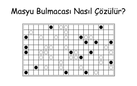 Masyu Bulmacası - Ücretsiz PDF & Online Oyna - Okul Modu