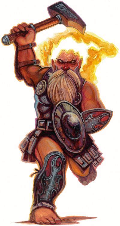 D&D Races of stone - Azer | Fantasy dwarf, Dungeons and dragons characters, Fantasy races