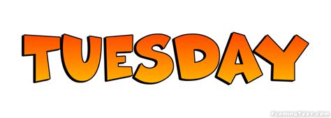 Tuesday Logo | Free Name Design Tool from Flaming Text