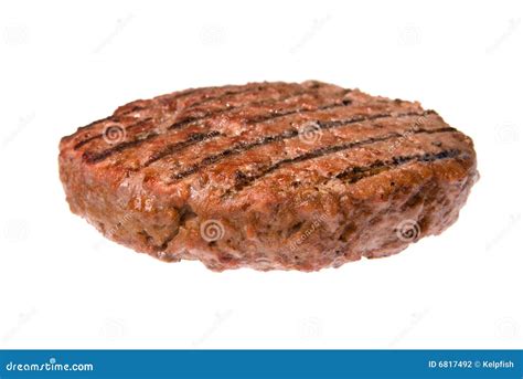 Hamburger patty stock photo. Image of cooked, side, greasy - 6817492