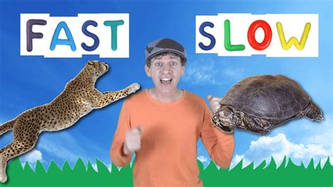 Fast Slow Action Song for Kids | Learning Opposites | Learn English ...