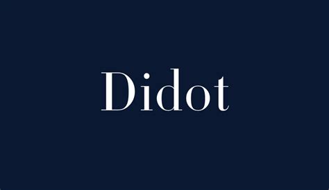 Didot free font