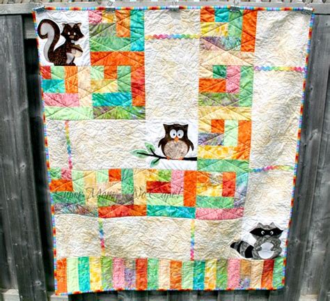 Forest Friends Quilt Finished - Super Mom - No Cape!