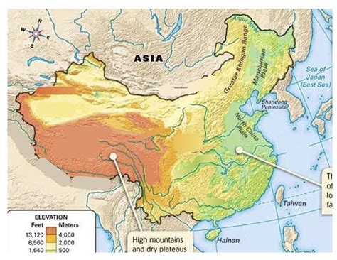 Tien Shan In China On Map