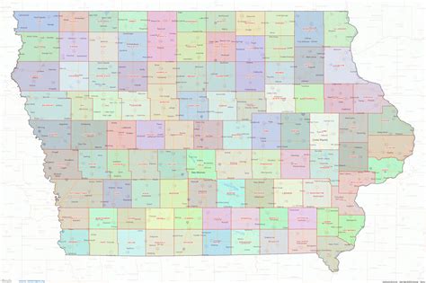 Iowa Map With County Lines | Images and Photos finder