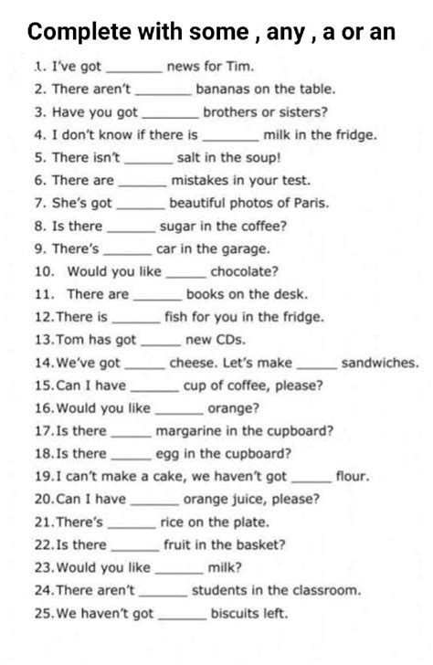 English grammar worksheet | English grammar worksheets, Grammar worksheets, English grammar