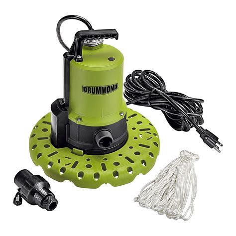 Coupons for DRUMMOND 1/4 HP Worry-Free Automatic Submersible Utility Pump – Item 56599