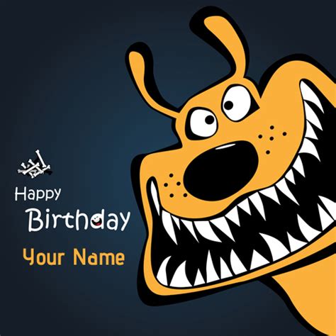 Funniest Cartoon Characters Birthday Greeting With Name