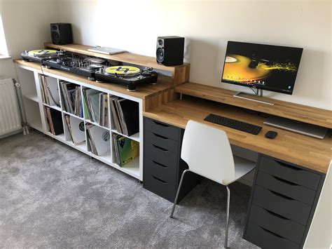 Home Ikea DJ Setup and Desk | Home music rooms, Home studio setup, Dj room