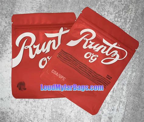 Runtz OG 2020 Red style 3.5g mylar bags – Loud Mylar Bags