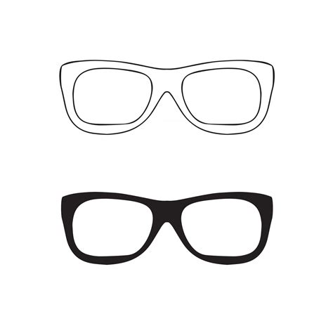 Hand drawn glasses outline set. 2744735 Vector Art at Vecteezy