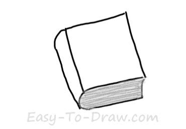 How to Draw a Cartoon Book with Hardcover for Kids » Easy-To-Draw.com