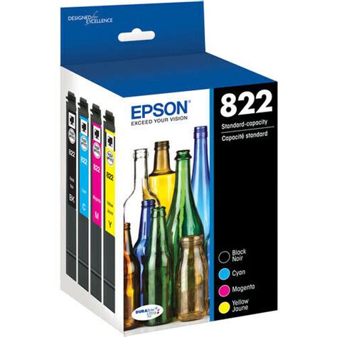 T822 Epson Genuine 822 Ink Cartridge for WorkForce Pro WF-3820 4820 ...