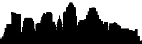 Austin Skyline Silhouette Royalty-free - city silhouette png download - 4116*1289 - Free ...