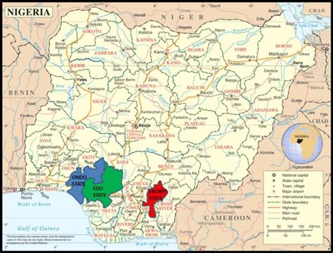 Map of Nigeria showing the study area... | Download Scientific Diagram