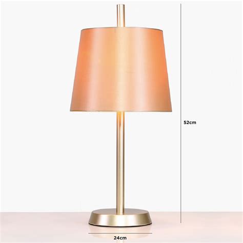 Light Gold Metal Table Lamp With Gold Shade 52cm | Picture Perfect Home