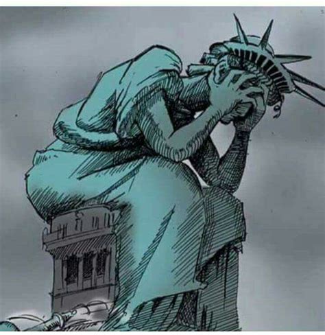 Statue Of Liberty Crying Drawing at PaintingValley.com | Explore collection of Statue Of Liberty ...