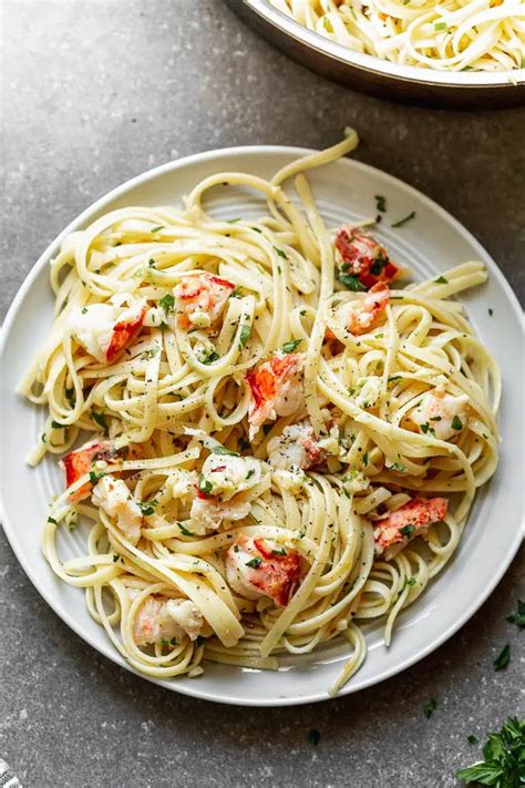 Lobster Scampi with Linguine - Cooking for Keeps