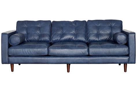 Dark Blue Leather Sofa Bed - Sofa Design Ideas