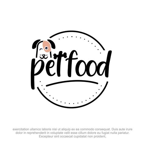 Dog food Logo design template. Pet food logo design template. Pet feast vector logo design ...