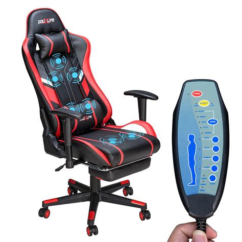 Douxlife® GC-RC03 Gaming Chair Massage Ergonomic High Back Design ...