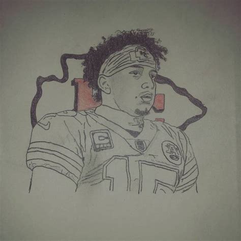 Patrick Mahomes Drawing | Illustration art, Celebrity drawings, Drawings