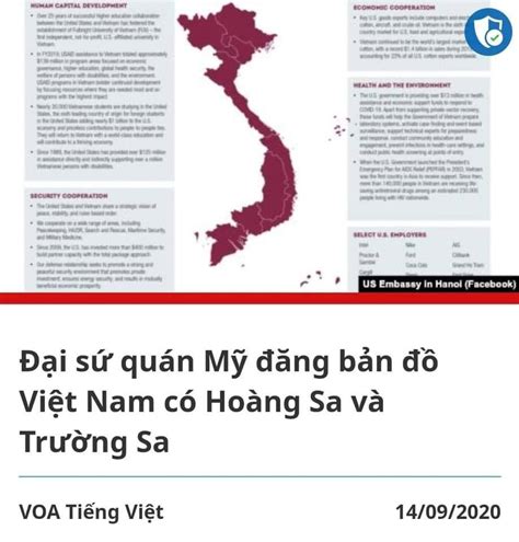 Về việc ĐSQ Mỹ “hô biến” Hoàng Sa, Trường Sa khỏi bản đồ Việt Nam ...