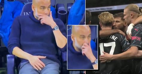Pep Guardiola spotted touching genitals live on TV — Man City score almost right after ...