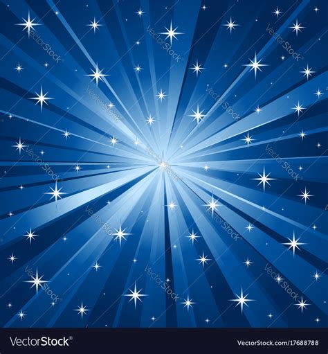 Blue stars background Royalty Free Vector Image